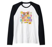 La escuela está fuera para la celebración de las vibraciones de verano Camiseta Manga Raglan