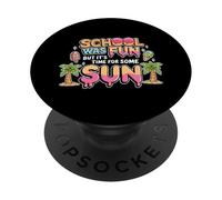 La Escuela fue Divertida Pero es Hora de Tomar una Camiseta PopSockets PopGrip Adhesivo