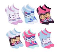 La Esencia Gabby's Doll House Calcetines para Niña, Set de 6 Calcetines Cortos Clasicos de Algodón, Talla EU 23/26