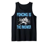 La Esgrima es la Respuesta Disciplina Mental Fuerza Camiseta sin Mangas