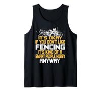 La Esgrima Es un Hobby Para Mentes Brillantes Camiseta sin Mangas
