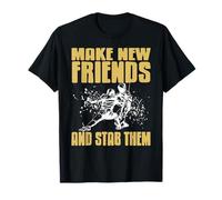 La Esgrima Une Amigos con Humor y Duelos Camiseta