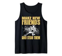 La Esgrima Une Amigos con Humor y Duelos Camiseta sin Mangas