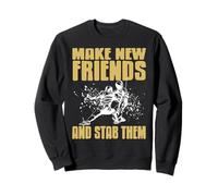 La Esgrima Une Amigos con Humor y Duelos Sudadera