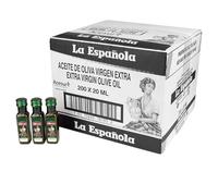 LA ESPAÑOLA- Aceite de Oliva Virgen Extra 200 Monodosis. Miniaturas Individuales de 20ml para Hostelería y Regalar en Bodas o Eventos.