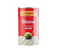 La Española - Pack de Aceitunas Rellenas de Anchoa I Pack de 12 Unidades 12 X 150 Gr I Olivas de Mesa