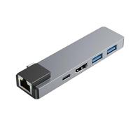 La estación de acoplamiento portátil ofrece PD100W Power Ethernet transferencia de datos rápida para el hogar, concentradores USB C de aluminio