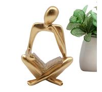 La estatua del pensador, decoración de la estatua del pensador | Figuras de estatua abstractas Figuras de resina para decoración del hogar - Figuras decorativas, decoración estética de escritorio para