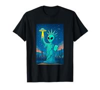 La Estatua OVNI NYC de Roswell Aliens Liberty Camiseta