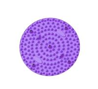 La estera anti del masaje pie silicón resbalón con diseño punto de presión apoya la relajación Para la relajación de los pies(Purple-1PC)