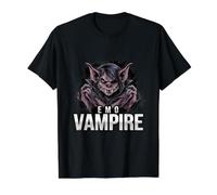 La estética del Vampiro EMO Camiseta gráfica económica, Hombre, Negro, L