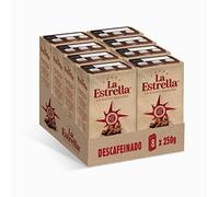 LA ESTRELLA Café Molido Descafeinado Mezcla 250g - 8 paquetes