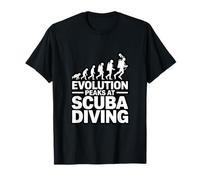 La evolución alcanza su Punto máximo en el Buceo Buceadores Divertidos Camiseta