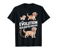 La evolución de un Golden Retriever o Evolución de los Perros Camiseta
