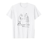 La evolución no cambió Mucho Arte sarcástico Divertido de Dibujos Animados Camiseta