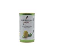 La Explanada Gourmet - Pack 15 uds Aceitunas Rellenas de Jalapeño - Picante medio - Peso Neto Escurrido 2250g - Sabor Exquisito - Aceitunas Aliñadas - Origen Español