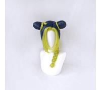 La extraña aventura de JOJO Jolyne Cujoh Kujo Buns Trenzas Peluca Cosplay Disfraz Pelo sintético resistente al calor JOJO Pelucas de mujer 5