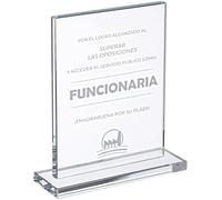 La Fábrica de Funcionarios - Opotrofeo para oposiciones - Logro Funcionaria- Enhorabuena por su Plaza - Ideal para Celebrar el Aprobado en oposiciones