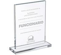 La Fábrica de Funcionarios - Opotrofeo para oposiciones - Logro Funcionario- Enhorabuena por su Plaza - Ideal para Celebrar el Aprobado en oposiciones