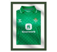 la fabrica del cuadro Marco para Camisetas. Ideal para Enmarcar Camisetas de Futbol, Deportes Varios, Conciertos... Tres Tamaños, Niños, Mediano y Grande. (MARCO OLIVA FONDO BLANCO, MEDIANO 57X69 cm)