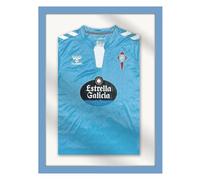 la fabrica del cuadro Marco para Camisetas. Ideal para Enmarcar Camisetas de Futbol, Deportes Varios, Conciertos... Tres Tamaños, Niños, Mediano y Grande. (MARCO CELESTE FONDO BLANCO, GRANDE 61X75)