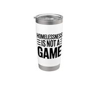 La falta de vivienda no es un juego que provoca la reflexión Vaso térmico de acero inoxidable de doble pared