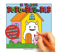 La Famiglia Bobo-Bau-Bab - Teneri mostriciattoli simpatici e buffi da riempire di colori: Libro da colorare per tutte le età idea regalo per Halloween ... Attività creativa coinvolgente e rilassante.