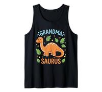 La Familia de la Abuela del Dinosaurio Grandmasaurus Coincide con el Día de la Madre Camiseta sin Mangas