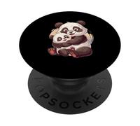 La Familia Panda Abraza al Oso Panda PopSockets PopGrip Adhesivo