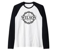 La Familia Wilson Apellido Vacaciones Grupo Coincid Camiseta Manga Raglan