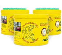 La Fantástica Piedra Blanca Original Pack 3x900g | Arcilla de Limpieza Multiusos, Fórmula Alemana, 6 Esponjas de Regalo