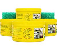 La Fantástica Piedra Blanca Original Pack 4x600g | Arcilla de Limpieza Multiusos, Fórmula Alemana, 4 Esponjas de Regalo