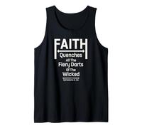 La fe apaga los Dardos de Fuego de los malvados, Armadura de Dios Camiseta sin Mangas