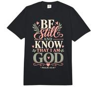 La fe Cristiana Conoce a Dios Salmo 46:10 Comfort Colors Adult Heavyweight T-Shirt