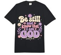 La fe Cristiana Conoce a Dios Salmo 46:10 Comfort Colors Adult Heavyweight T-Shirt