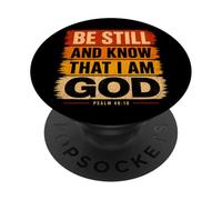 La fe Cristiana Conoce a Dios Salmo 46:10 PopSockets PopGrip Adhesivo