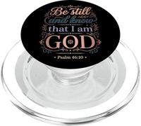 La fe Cristiana Conoce a Dios Salmo 46:10 PopSockets PopGrip para MagSafe
