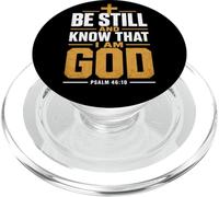 La fe Cristiana Conoce a Dios Salmo 46:10 PopSockets PopGrip para MagSafe