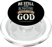 La fe Cristiana Conoce a Dios Salmo 46:10 PopSockets PopGrip para MagSafe