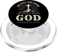 La fe Cristiana Conoce a Dios Salmo 46:10 PopSockets PopGrip para MagSafe