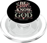 La fe Cristiana Conoce a Dios Salmo 46:10 PopSockets PopGrip para MagSafe