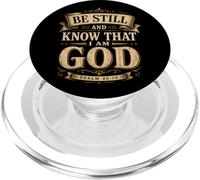 La fe Cristiana Conoce a Dios Salmo 46:10 PopSockets PopGrip para MagSafe