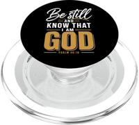 La fe Cristiana Conoce a Dios Salmo 46:10 PopSockets PopGrip para MagSafe