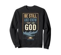 La fe Cristiana Conoce a Dios Salmo 46:10 Sudadera