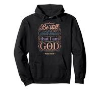 La fe Cristiana Conoce a Dios Salmo 46:10 Sudadera con Capucha