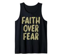 La fe Cristiana sobre el Miedo Creyente religioso Jesús Iglesia Camiseta sin Mangas
