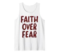 La fe Cristiana sobre el Miedo Creyente religioso Jesús Iglesia Camiseta sin Mangas