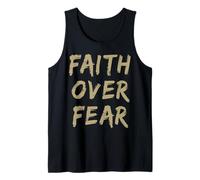 La fe Cristiana sobre el Miedo Creyente religioso Jesús Iglesia Camiseta sin Mangas