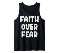 La fe Cristiana sobre el Miedo Creyente religioso Jesús Iglesia Camiseta sin Mangas