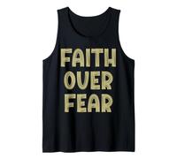 La fe Cristiana sobre el Miedo Creyente religioso Jesús Iglesia Camiseta sin Mangas
